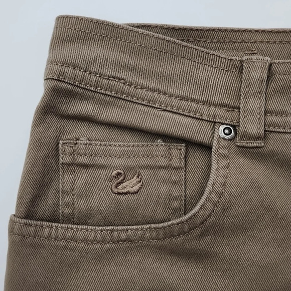 Gloria Vanderbilt Amanda Classic Fit Tapered Leg Tan Jeans Petite Medium Size 14 - Picture 3 of 14